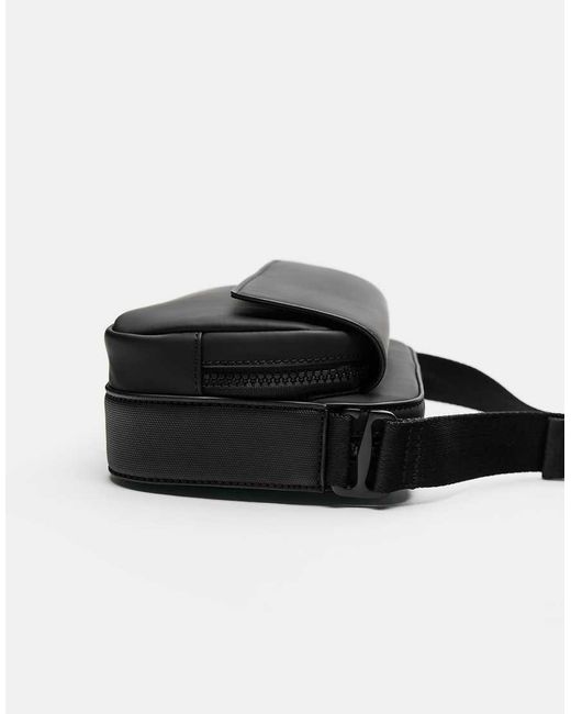 Borsa A Tracolla Gommata Nera di Pull&Bear in Black da Uomo