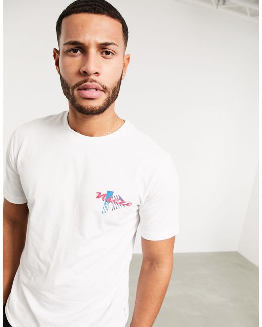 maglietta bianca retro