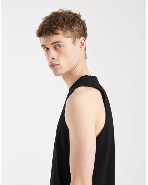 ASOS Black Essentials Tank for men