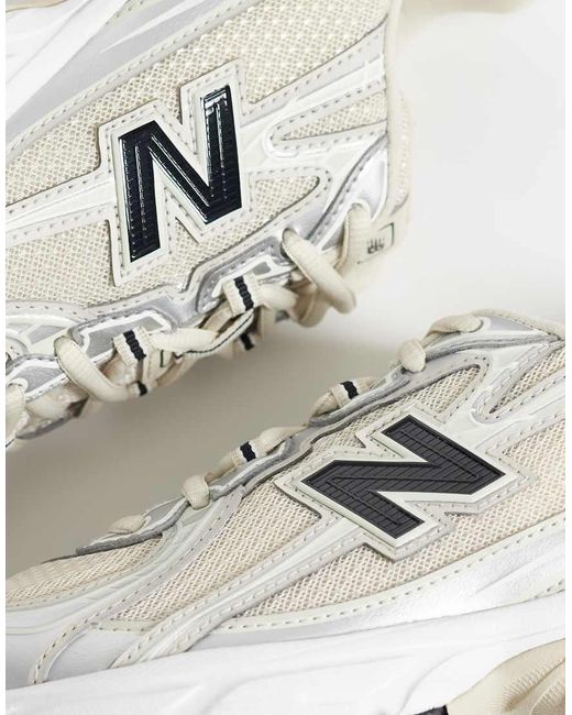 New Balance White 740 Sneakers