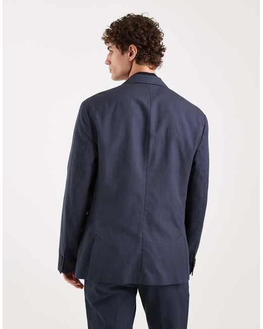 ASOS Blue Slim Suit Jacket for men