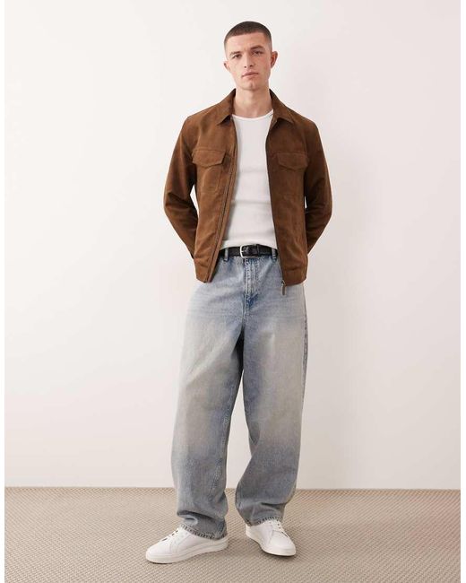 Giacca di Mango in Brown da Uomo