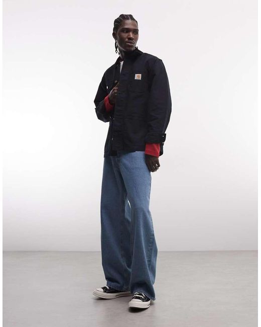 Carhartt Blue Michigan Coat for men