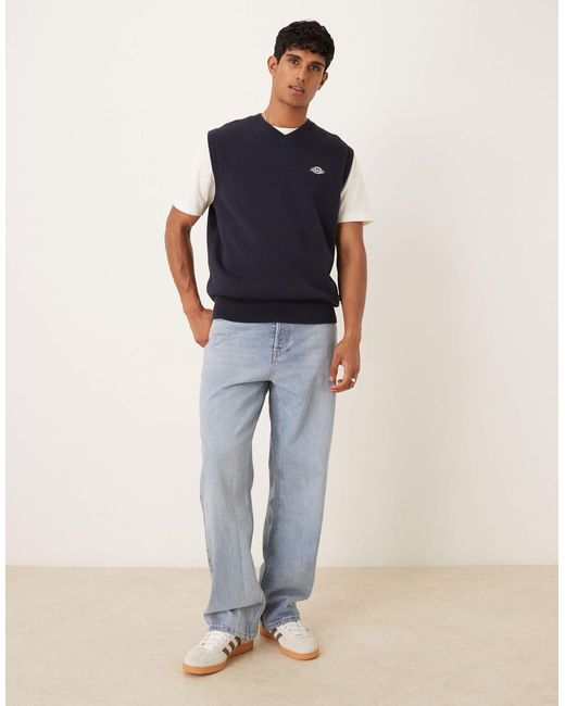 Dickies – summerdale – pullunder in Blue für Herren