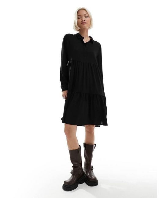 Jdy Mini-Smockjurk in het Black