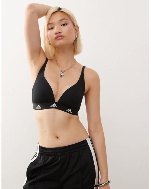 Adidas Black Active Comfort Cotton Bralette