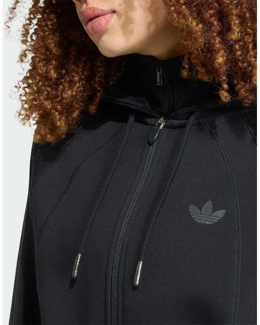 Adidas Originals Black Sst 2.0 Cropped Hoody