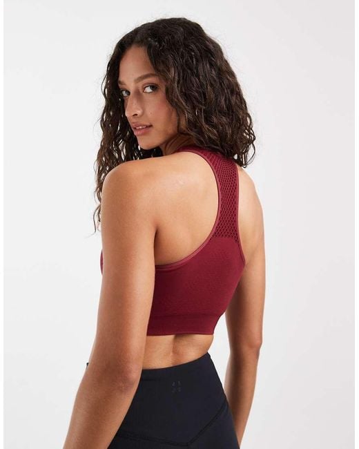 Dare 2b Red Racerback Don'T Sweat It Ii Sports Bra