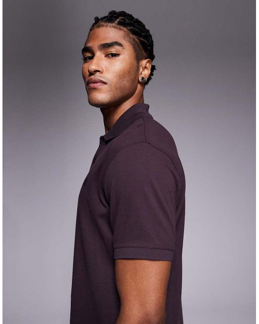 Barbour Purple Essential Polo Shirt for men