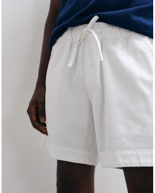 Abercrombie & Fitch Blue 6inch Pull On Textured Shorts for men