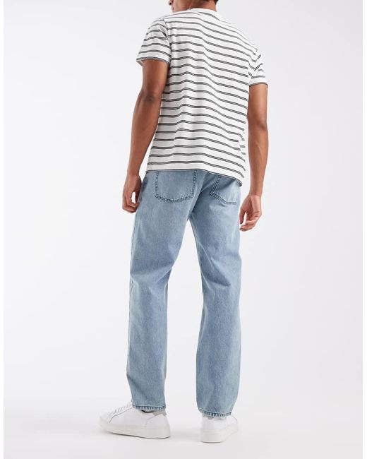 ASOS Blue Straight Jeans for men