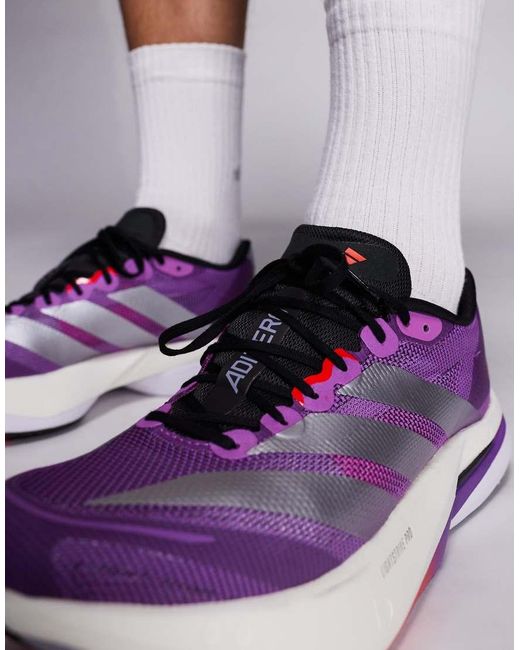Adidas Originals Purple Adidas Running Adizero Boston 13 Trainers for men