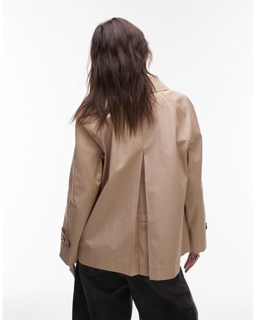 Tommy Hilfiger Natural – wasserabweisender, kurzer trenchcoat