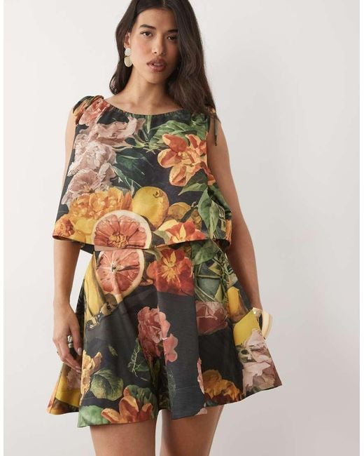 ASOS Multicolor Bonded Circle Voluminous Skirt