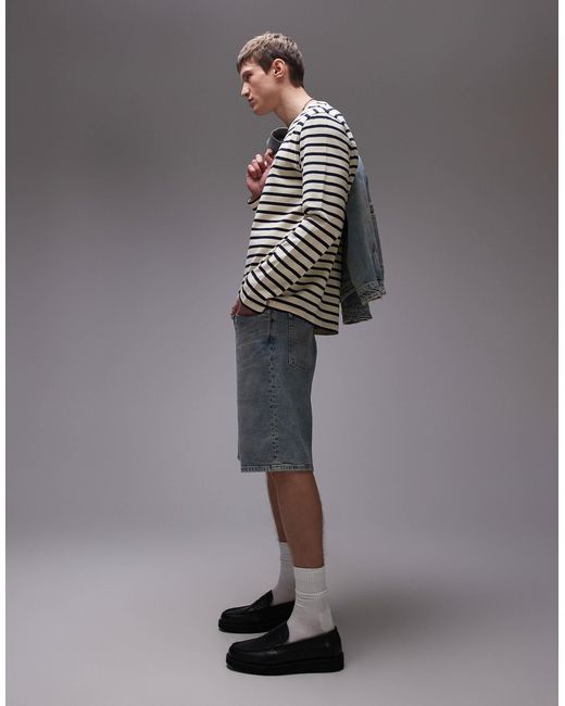 Tommy Hilfiger Blue Isaac Relaxed Denim Shorts for men