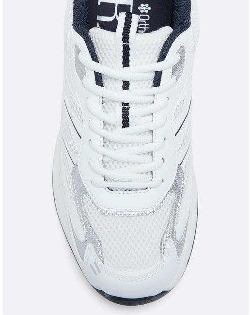 Stradivarius White Trainers With Detail