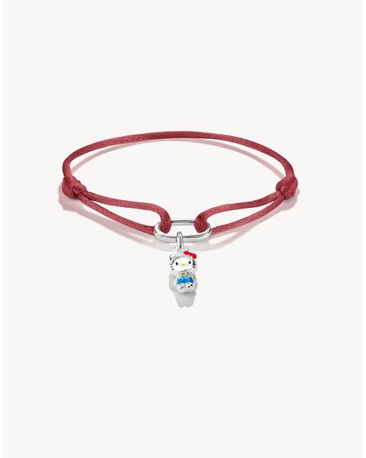 Thomas Sabo Pink Hello Kitty Textile Bracelet Red With Charm – Connect