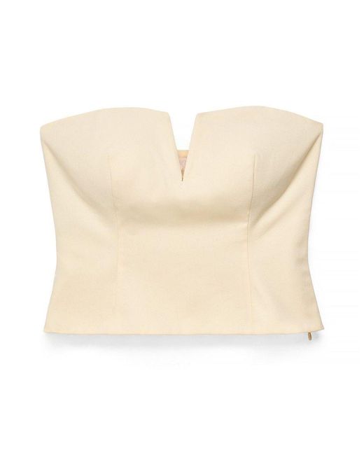 NA-KD White Sharp Corset Top