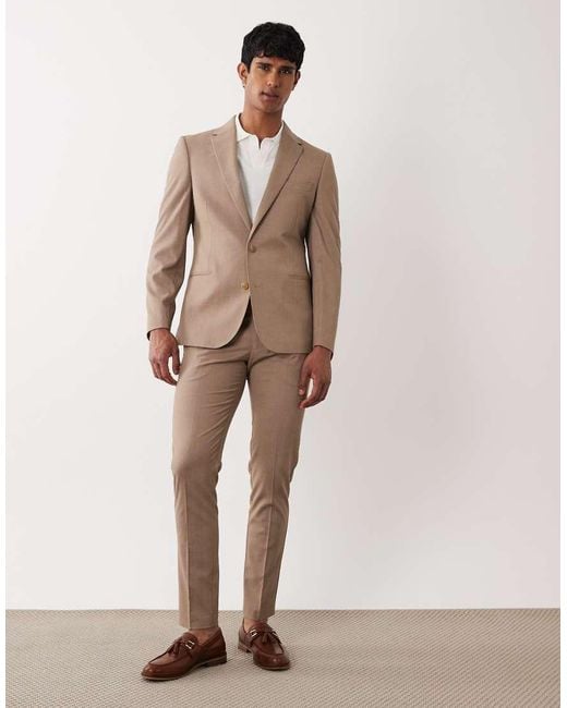ASOS Brown Skinny Suit Jacket for men