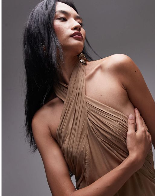 Mango Brown X supriya lele – maxikleid aus chiffon