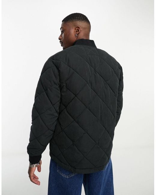 Abercrombie & Fitch Blue Quilted Liner Jacket for men