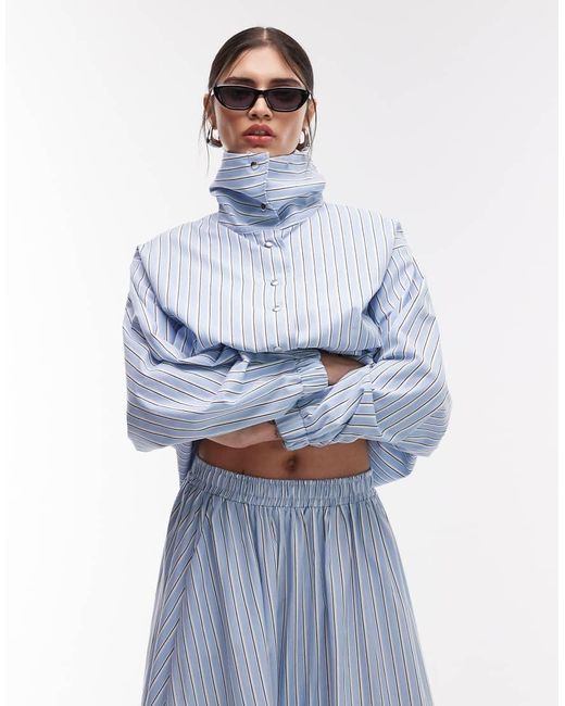 ASOS Blue Full Volume Maxi Skirt