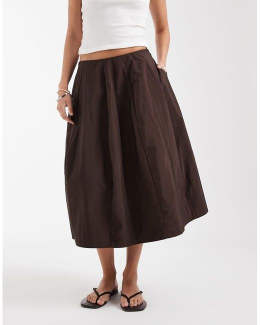ASOS White Techy Volume Circle Skirt