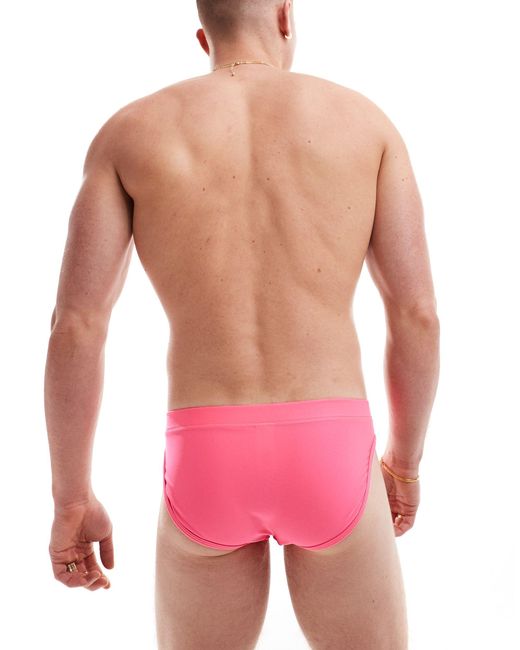 ASOS Pink Swim Briefs for men