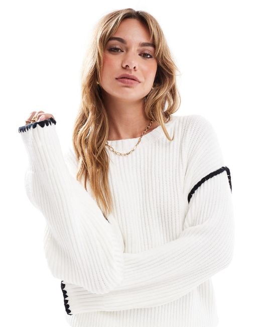 4th & Reckless White – strickpullover