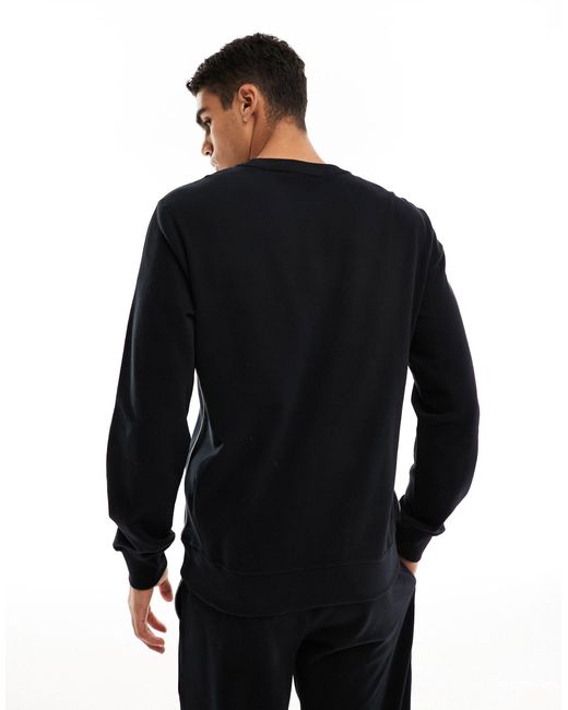 Emporio Armani Black Bodywear Lounge Sweatshirt for men