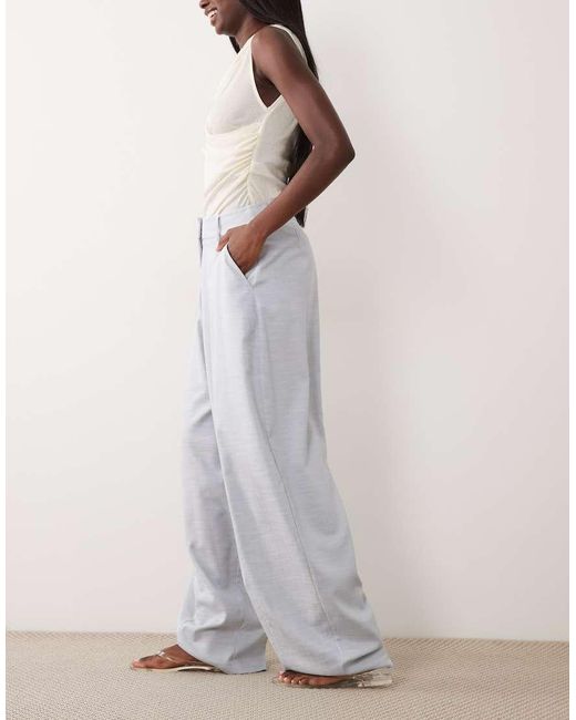 ASOS Gray Tailored Barrel Trouser