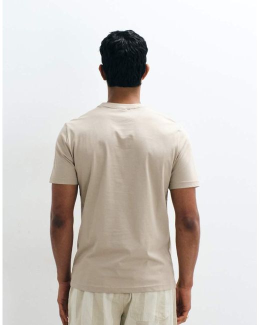 Mango White Classic Slim Fit T-shirt for men