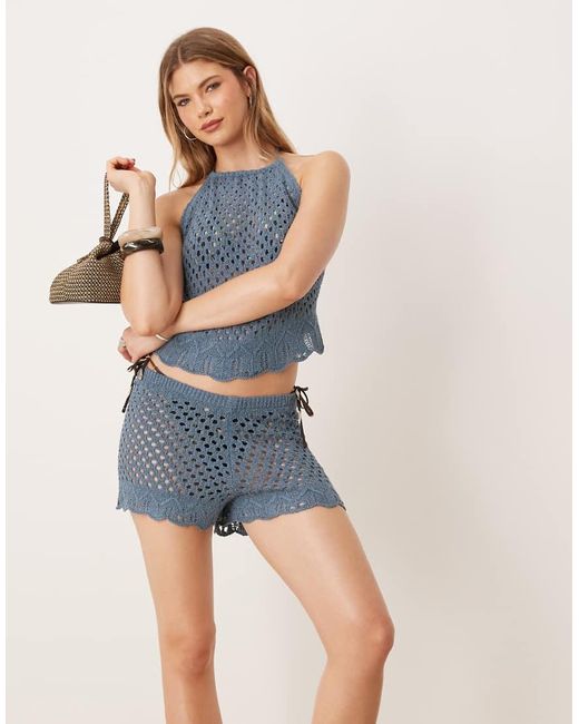 ASOS Blue Knit Beach Short
