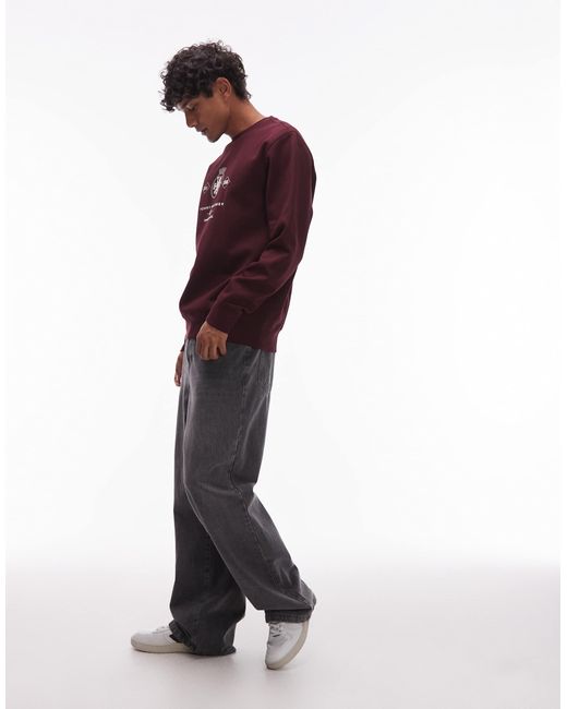 Tommy Hilfiger Red Crest Graphic Sweatshirt for men