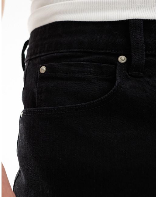 ASOS Black Skinny Length Denim Shorts for men