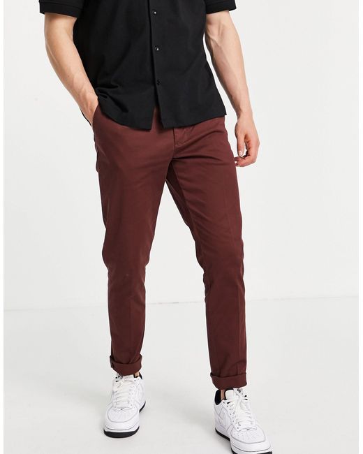 Red skinny chinos mens Clearance