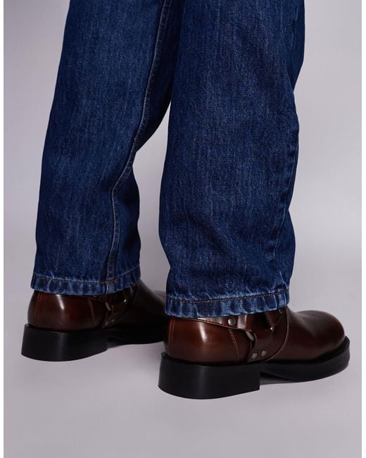ASOS Brown Pull On Chelsea Boot for men