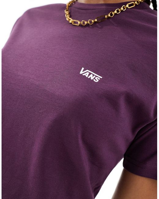 Camiseta con logo en el lado izquierdo del pecho Vans de hombre de color Purple