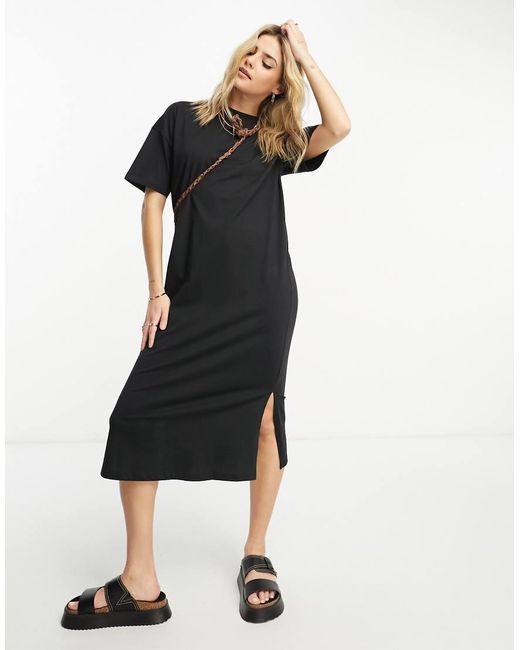 Vero Moda Black Oversized T-shirt Dress