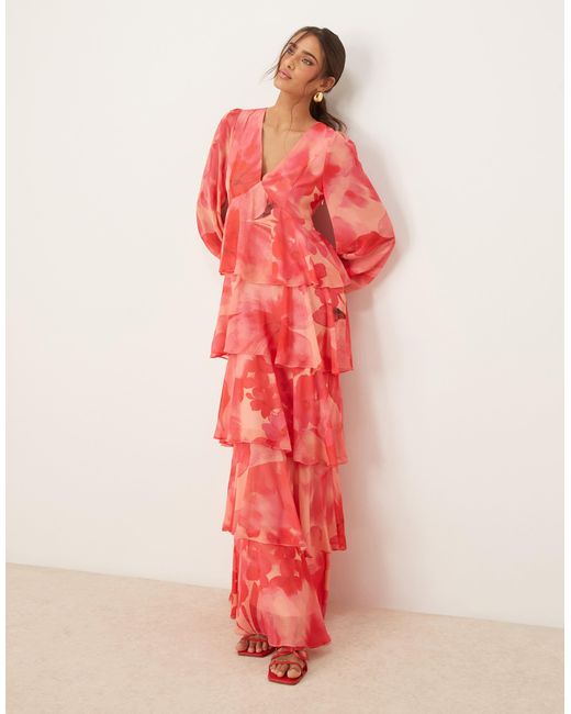 strapless open back dress Neubyrne Amelia Balloon Sleeve Dress  Shop at the Mix