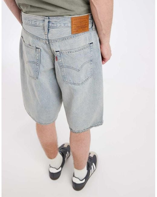 Levi's White 478 Baggy Denim Shorts for men