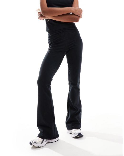 Pantalones s con cintura fruncida ASOS 4505 de color Black