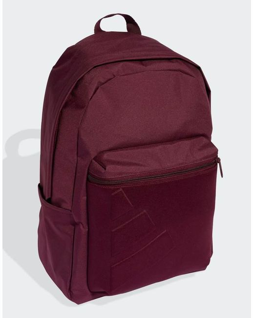 Adidas Originals Red Essentials Embossed Logo Backpack