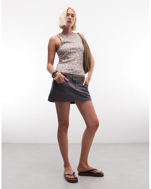 Collusion White Sheer Print Vest