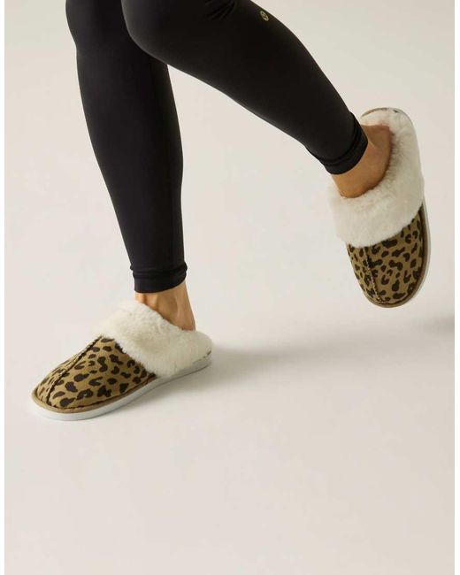 Regatta Natural Tulsy Cosy Faux-Fur Lined Slippers