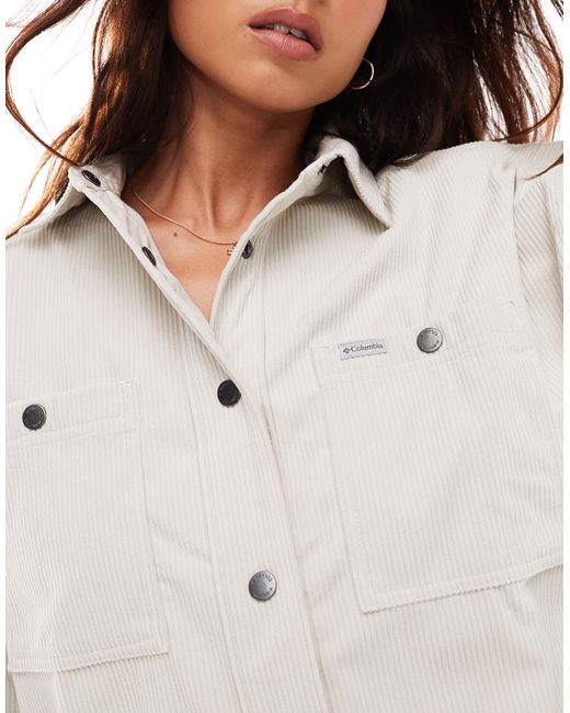 Columbia White – blue point creek – hemdjacke aus cord