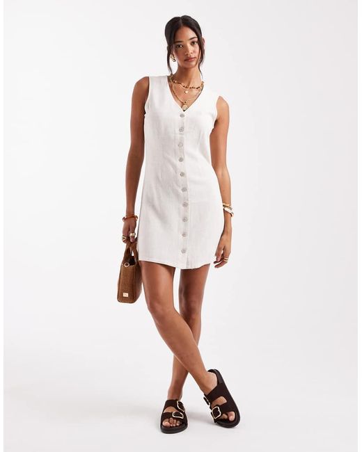Vestito Corto Senza Maniche di ONLY in White