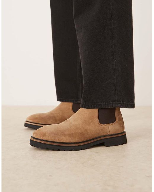 Walk London Gray Mayfair Chelsea Boot for men