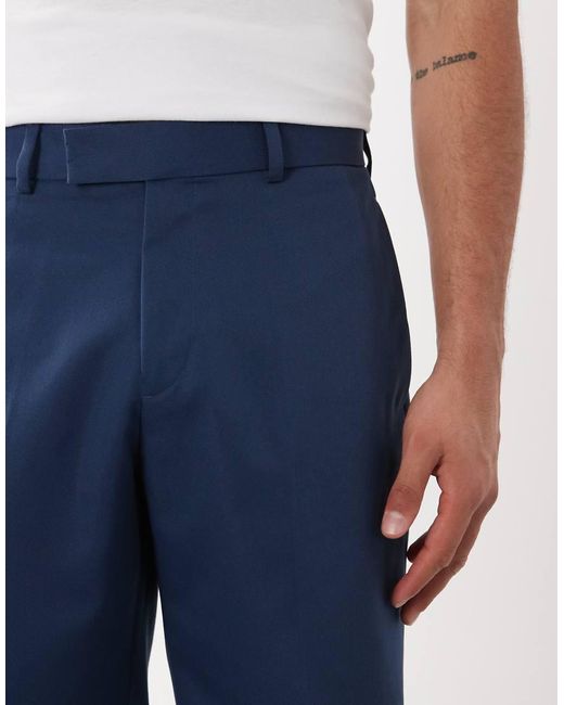 ASOS Blue Smart Regular Shorts for men