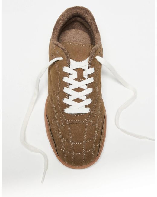 ASOS Brown Retro Trainers for men